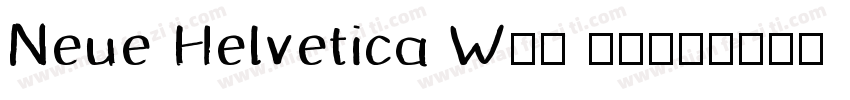 Neue Helvetica W01 79字体转换